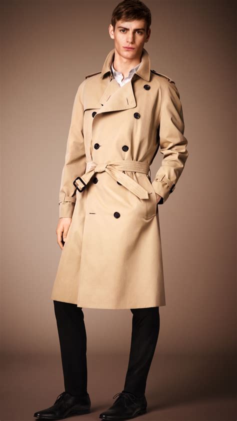 burberry sandringham heritage trench coat men|authentic Burberry trench coat.